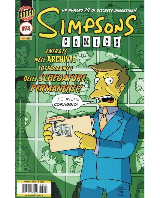 Comics Bongo - Simpson Comics 74 | Apr. 2005