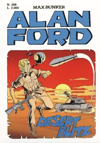 Fumetto Alan Ford Serie Vol.268 Desert Blitz - Second Hand Ott. 1991