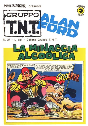 Fumetto Gruppo T.N.T, Alan Ford Vol.27 La Minaccia Alcolica - Second Hand Lug. 1975