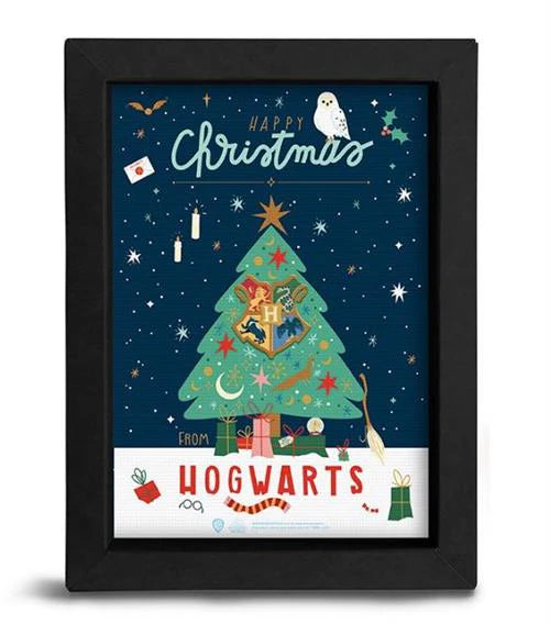Quadro Harry Potter Happy christmas From Hogwarts