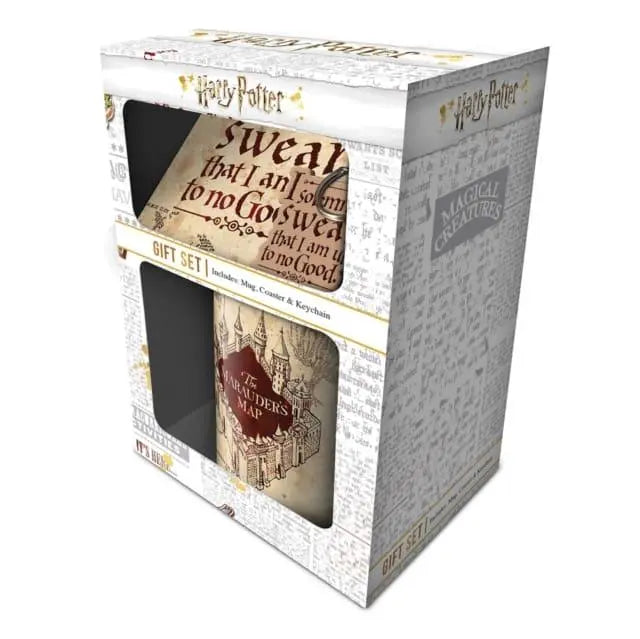 Set Regalo Harry Potter Tazza + Sotto bicchiere + Portachiavi