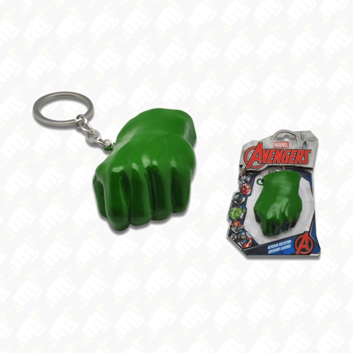Portachiavi Avengers Pugno Hulk Metallico 3D