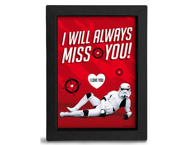 Quadro Star Wars Stormtrooper I Will Always Miss You