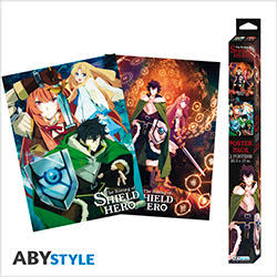 SET 2 POSTER ABYSTYLE THE SHIELD HERO 52X38