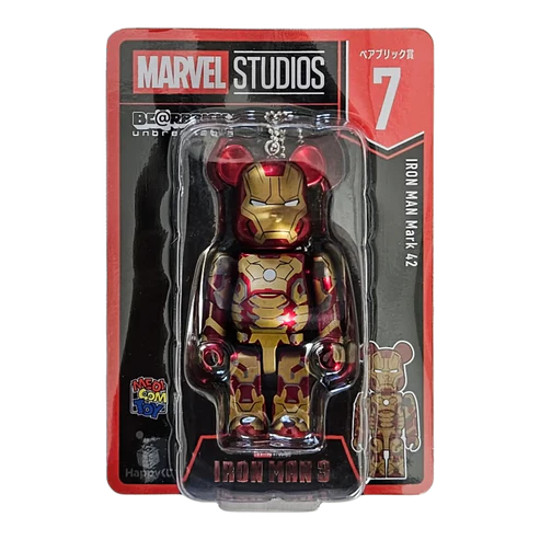 Bearbrick - Keychain Marvel Studios 7 Iron Man Mark 42