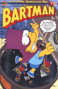 Comics Bongo - Simpson Comics Bartman 1 Copertin Argentata | Nov. 1998