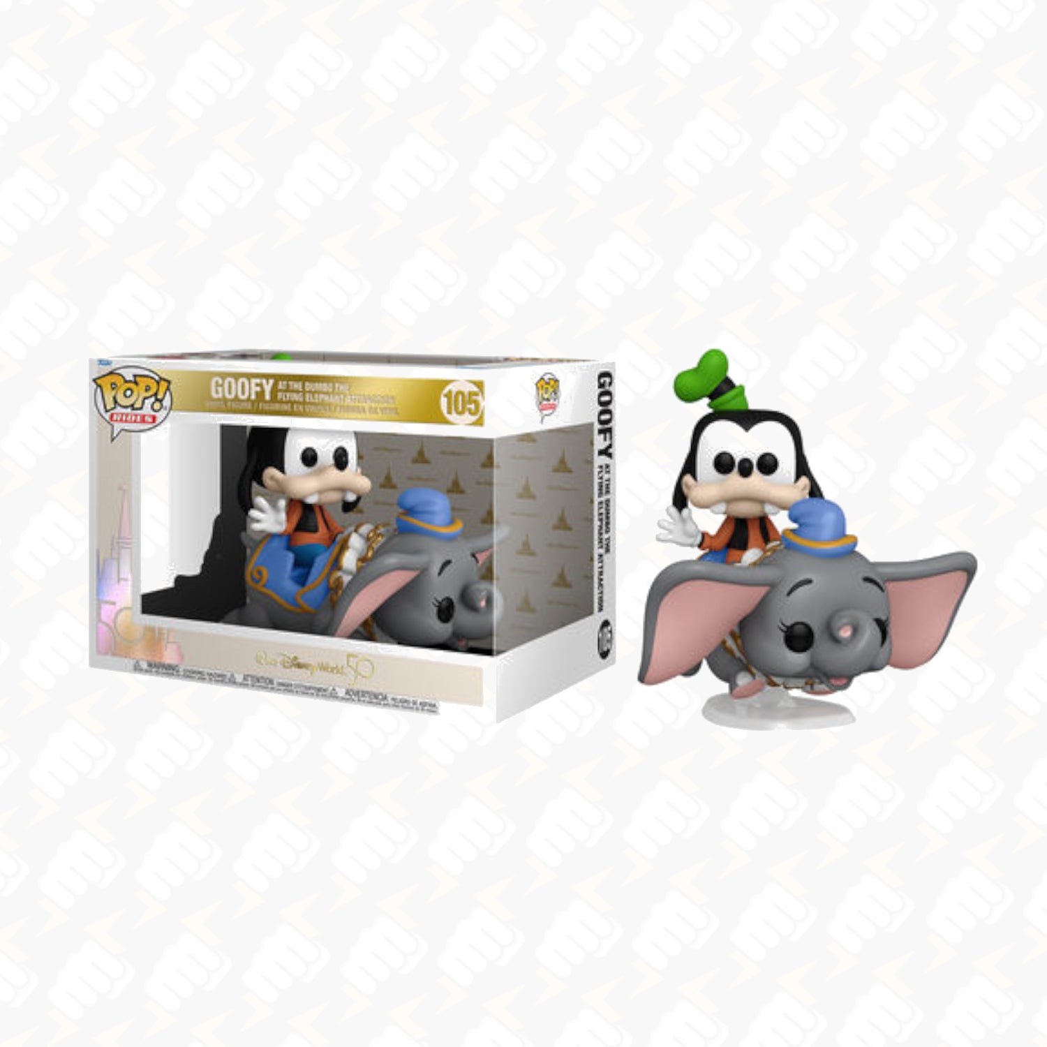 Funko POP! Rides Goofy At The Dumbo The Flying Elephant Attraction 105 50th