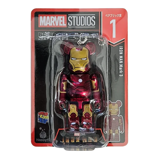 Bearbrick - Keychain Marvel Studios 1 Iron Man Mark 3