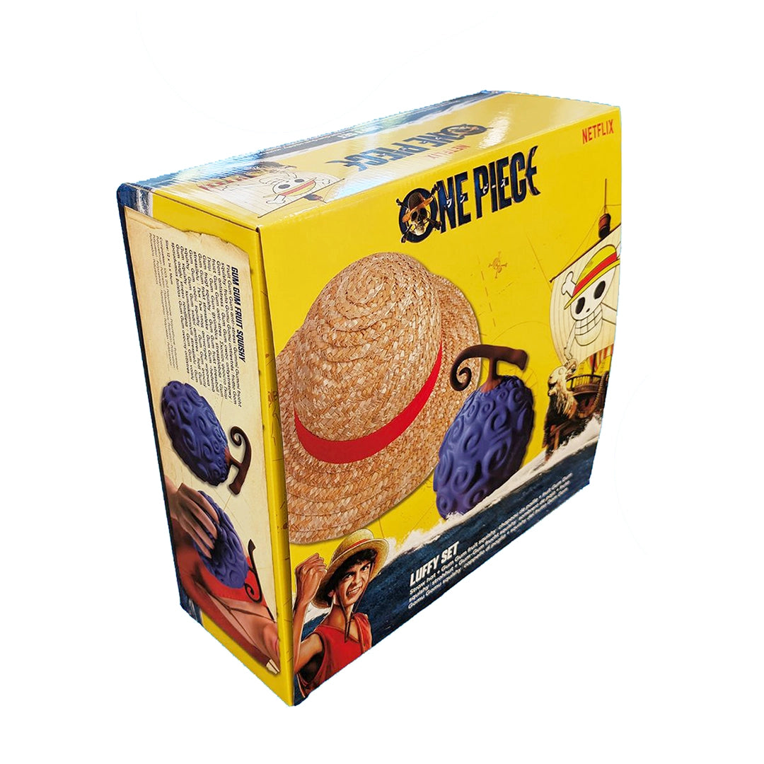 Netflix One Piece - Luffy Set Capello di Paglia + Gom Gom Fruit