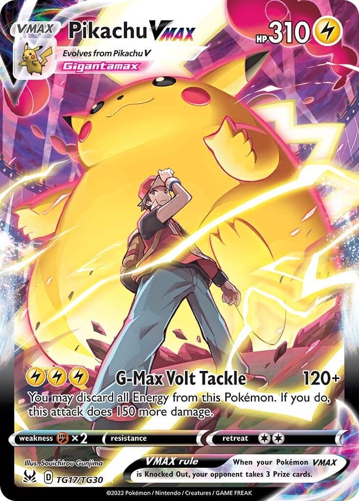 Carta Pokemon Gradata - Pikachu VMAX (Full Art) - ITA Origine Perduta - TG17 2022
