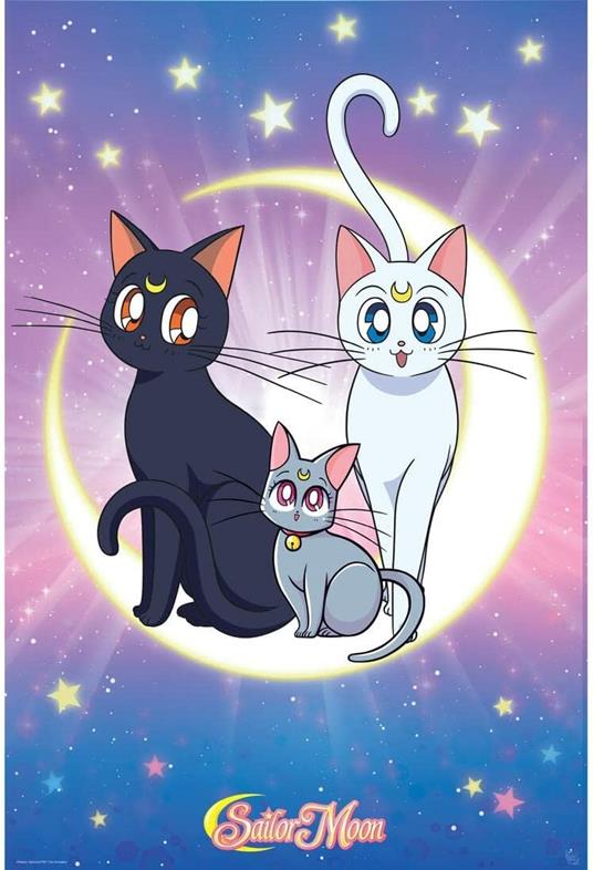 POSTER ABYSTYLE SAILOR MOON ARTEMIS E DIANA 91.5 X 61 CM