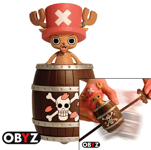 Action Figure One Piece Chopper + Barile Trottola